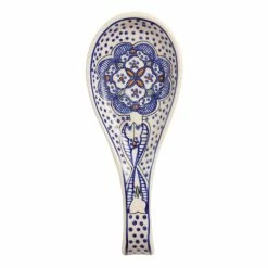 World Market Tunis White And Blue Ceramic Spoon Rest -Deals Kitchen Store unnamed file 349