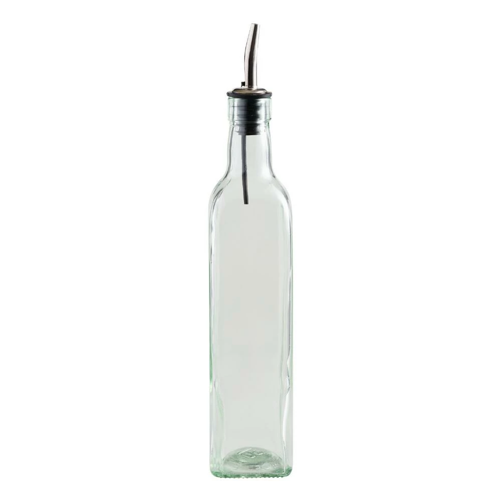 World Market Square Green Glass Oil Bottle With Spout 3 World Market Square Green Glass Oil Bottle With Spout