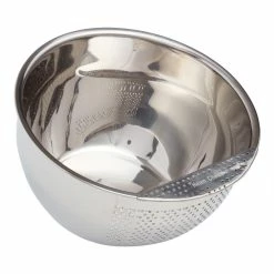 World Market Stainless Steel Rice Washing Bowl with Strainer