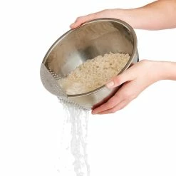 World Market Stainless Steel Rice Washing Bowl with Strainer -Deals Kitchen Store unnamed file 391