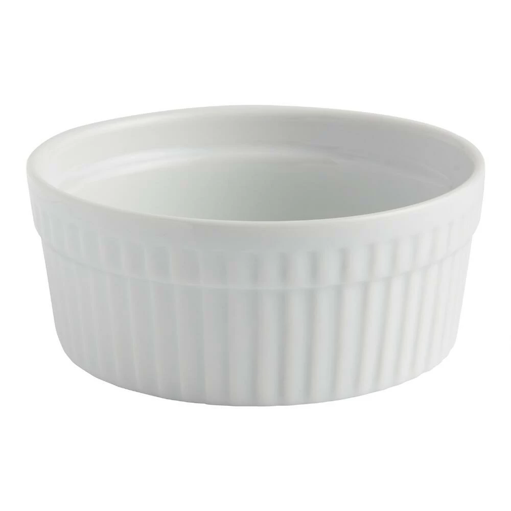 World Market Large White Ceramic Ramekins Set of 4 3 World Market Large White Ceramic Ramekins Set of 4