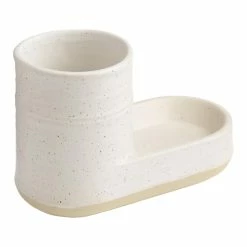 World Market Tipton Ivory Speckled Ceramic Sink Organizer