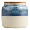 World Market Large Blue Reactive Glaze Ceramic and Wood Storage Canister -Deals Kitchen Store unnamed file 407