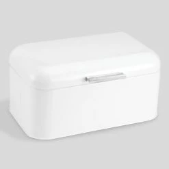 World Market Mini White Retro Bread Bin