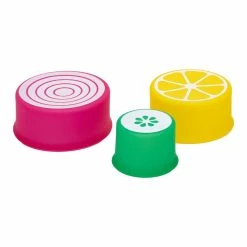 World Market 3 Pack Joie Fresh Stretch Silicone Produce Covers Set of 2