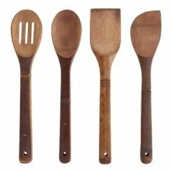 World Market Carbonized Bamboo Essential Cooking Utensils 4 Pack