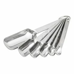 World Market Rectangular Stainless Steel Measuring Spoon Set