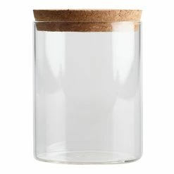 World Market Small Glass Canister with Cork Top Set of 2