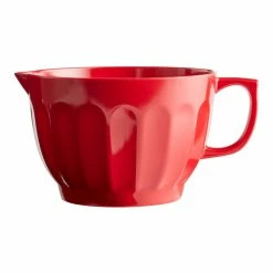 World Market Red Fluted Melamine Batter Bowl
