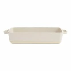 World Market Rectangular Greige Ceramic Baker