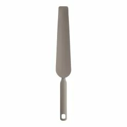 World Market Gray Silicone Curved Blender Spatula