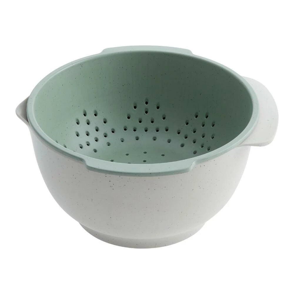 World Market Upcycle Bamboo Fiber Colander and Pouring Bowl Set 2 Piece 3 World Market Upcycle Bamboo Fiber Colander and Pouring Bowl Set 2 Piece