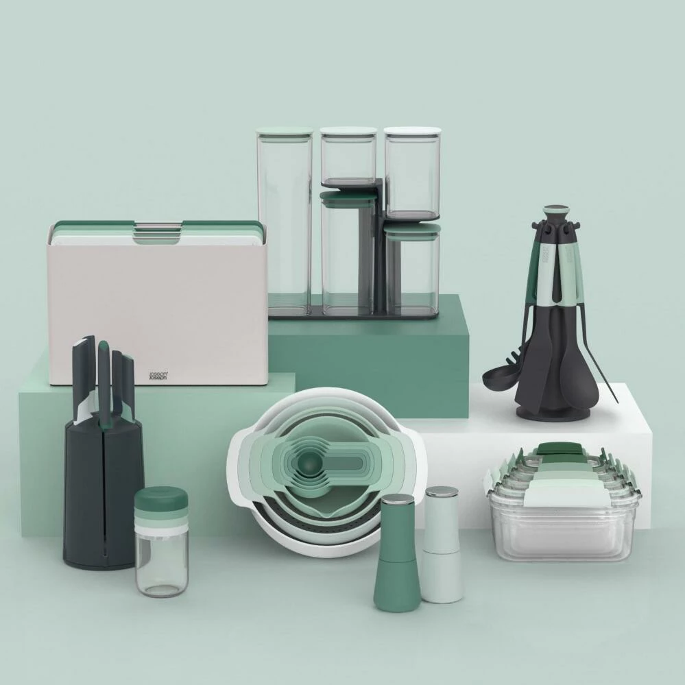 World Market Joseph Joseph Large Sage Folio 4 Piece Cutting Board Set 4 World Market Joseph Joseph Large Sage Folio 4 Piece Cutting Board Set - Image 2