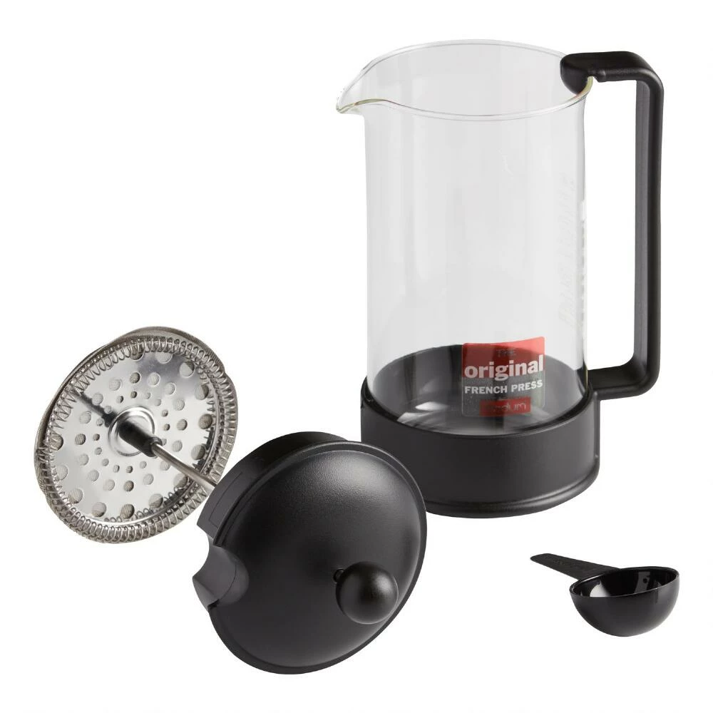 World Market Bodum Black Brazil 8 Cup French Press 4 World Market Bodum Black Brazil 8 Cup French Press - Image 2