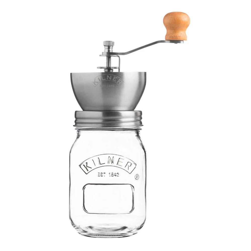 World Market Kilner Stainless Steel Coffee Grinder and Glass Jar Set 3 World Market Kilner Stainless Steel Coffee Grinder and Glass Jar Set