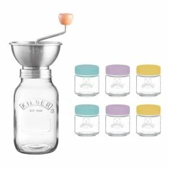 World Market Kilner Glass Jar Homemade Baby Food and Sauce Press Set
