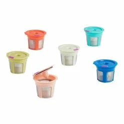 World Market Stainless Steel Mesh Reusable Keurig K Cup Filters 6 Pack