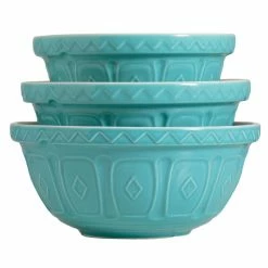 World Market Mason Cash Turquoise Color Mix Mixing Bowl