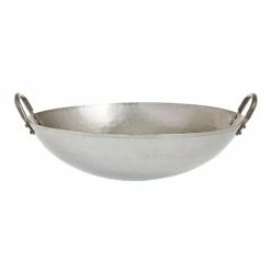World Market Hand Hammered Carbon Steel Wok 14 Inch