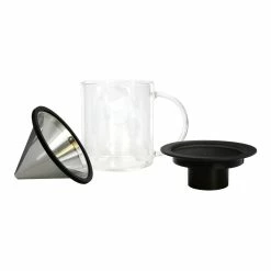World Market Glass Pour Over Coffee Cup and Reusable Filter Set -Deals Kitchen Store unnamed file 905