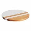 World Market Round White Marble and Wood Trivet -Deals Kitchen Store unnamed file 930