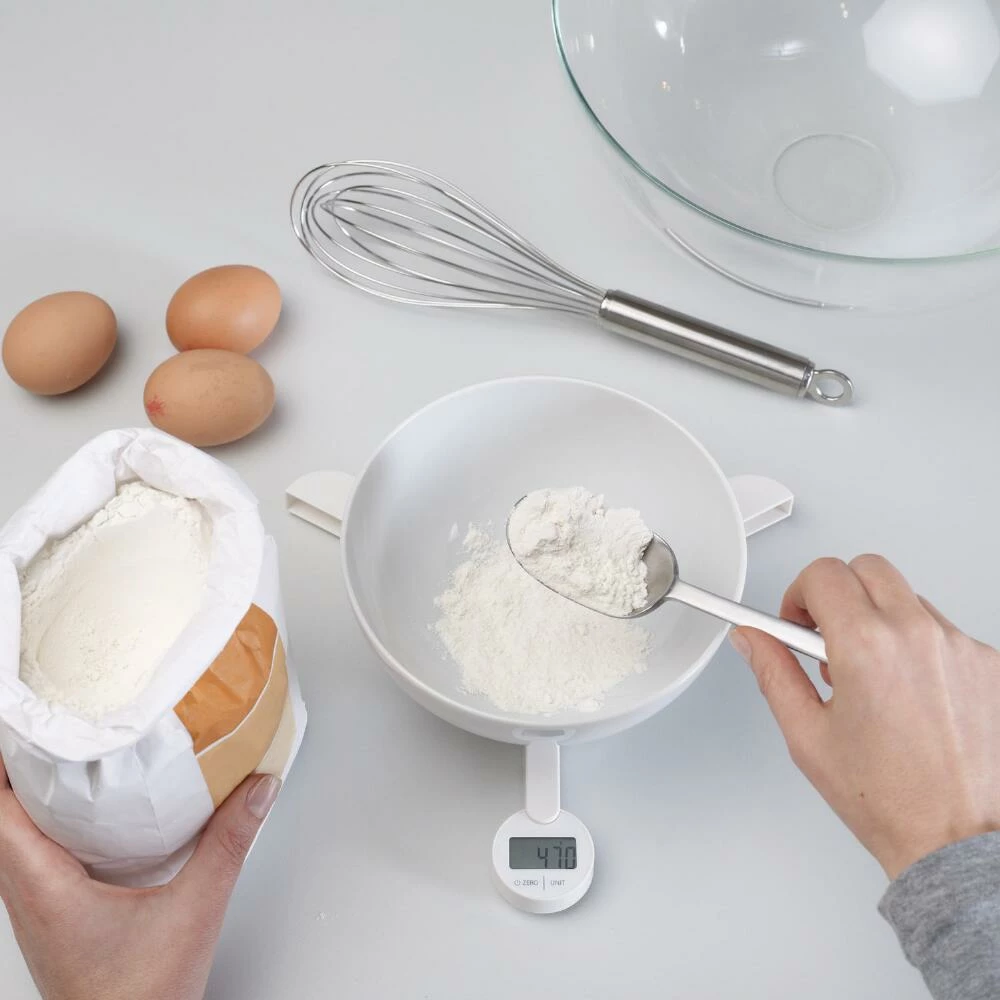 World Market Joseph Joseph White TriScale Folding Digital Kitchen Scale 6 World Market Joseph Joseph White TriScale Folding Digital Kitchen Scale - Image 4